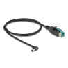 Delock PoweredUSB Kabel Stecker 12 V zu DC 5,5 x 2,5 mm Stecker gewinkelt 1 m
