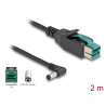 Delock PoweredUSB Kabel Stecker 12 V zu DC 5,5 x 2,5 mm Stecker gewinkelt 2 m