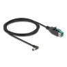 Delock PoweredUSB Kabel Stecker 12 V zu DC 5,5 x 2,5 mm Stecker gewinkelt 2 m