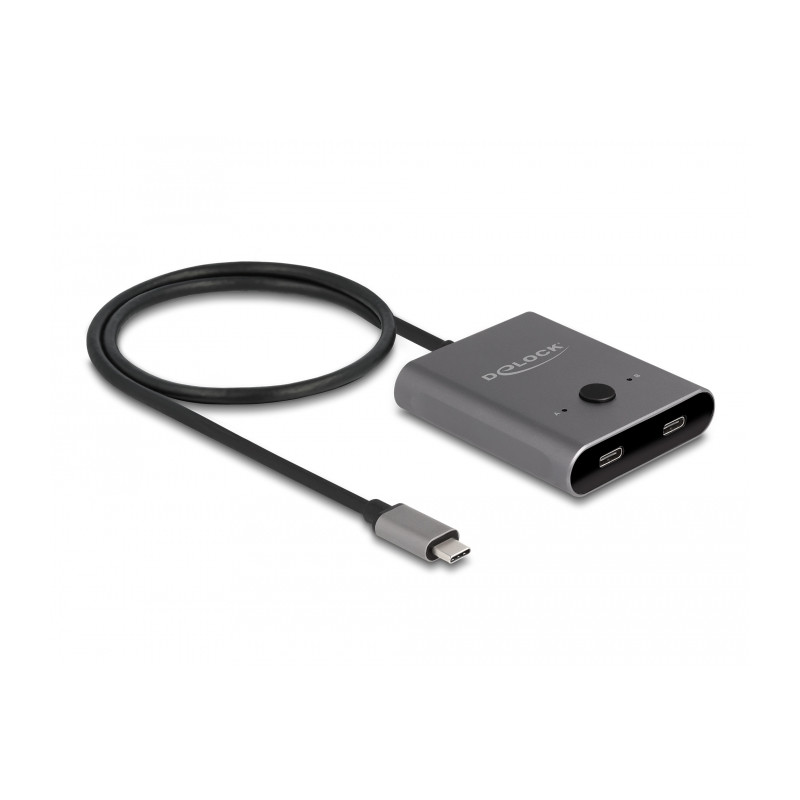 Delock USB 10 Gbps USB Type-C™ Switch 2 auf 1 bidirektional 8K
