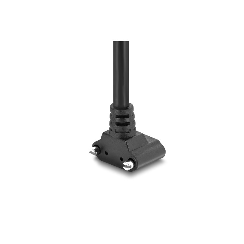 Delock USB 5 Gbps Kabel USB Type-C™ Stecker gerade zu USB Micro-B Stecker mit Schraubenabstand 18 mm 90° nach oben gewinkelt 0,3