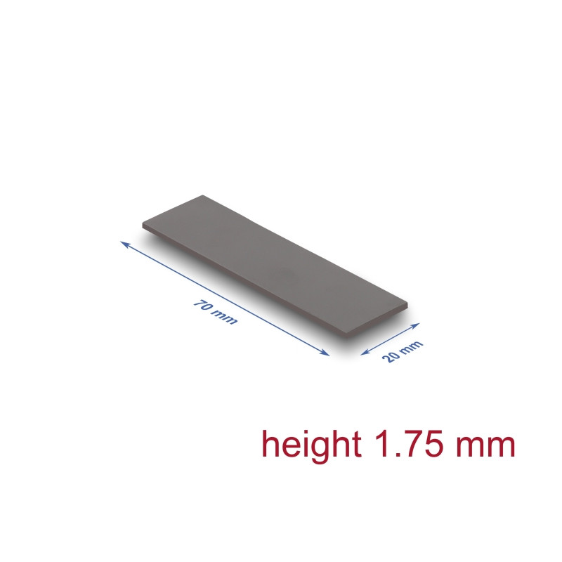 Delock Wärmeleitpad 70 x 20 x 1,75 mm für M.2 Module 3,2 W/mK - Low Oil Bleeding