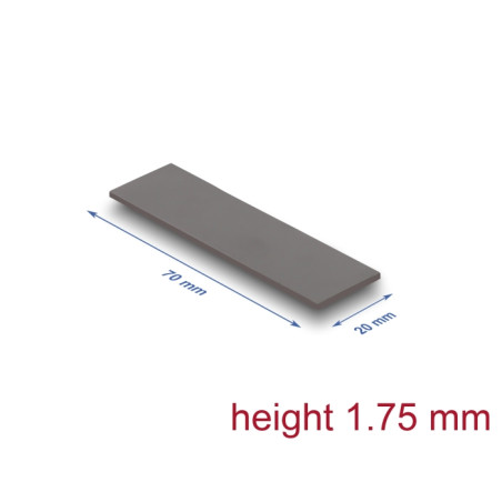 Delock Wärmeleitpad 70 x 20 x 1,75 mm für M.2 Module 3,2 W/mK - Low Oil Bleeding