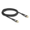 Delock USB 2.0 Schnellladekabel USB Type-C™ Stecker zu Stecker transparent PD 3.0 100 W 2 m