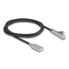 Delock USB 2.0 Kabel Typ-A Stecker zu USB Type-C™ Stecker gewinkelt mit LED und Schnellladefunktion 60 W 1 m