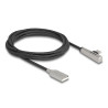 Delock USB 2.0 Kabel Typ-A Stecker zu USB Type-C™ Stecker gewinkelt mit LED und Schnellladefunktion 60 W 2 m