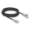 Delock USB 2.0 Kabel Typ-A Stecker zu USB Type-C™ Stecker gewinkelt mit LED und Schnellladefunktion 60 W 3 m