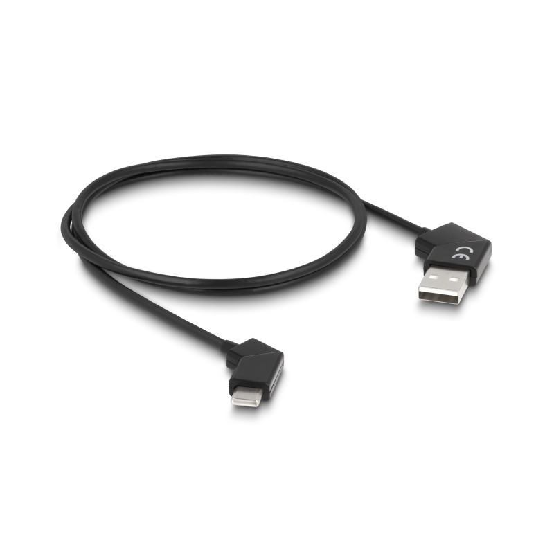 Delock USB 2.0 Kabel Typ-A Stecker zu USB Type-C™ Stecker drehbar mit Schnellladefunktion 60 W 1,2 m
