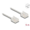 Delock RJ45 Netzwerkkabel Cat.6 UTP Ultra Slim 5 m grau mit kurzen Steckern