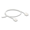 Delock RJ45 Netzwerkkabel Cat.6 UTP Ultra Slim 0,5 m weiß mit kurzen Steckern