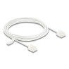 Delock RJ45 Netzwerkkabel Cat.6 UTP Ultra Slim 3 m weiß mit kurzen Steckern