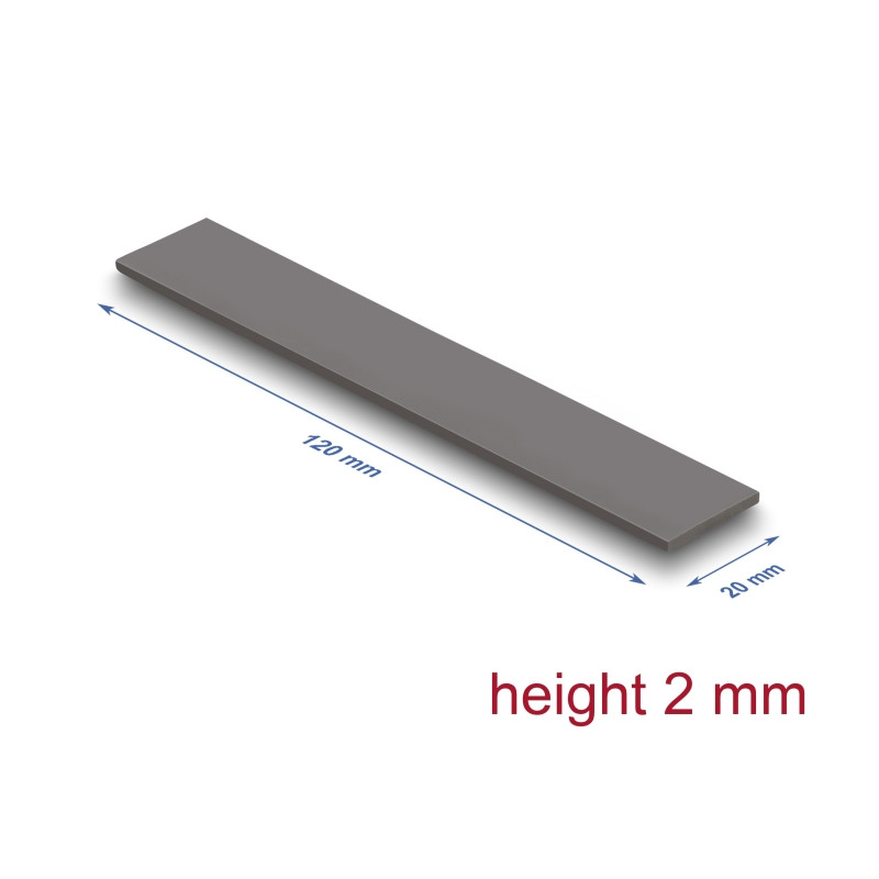 Delock Wärmeleitpad 120 x 20 x 2 mm für M.2 Module 3,2 W/mK - Low Oil Bleeding