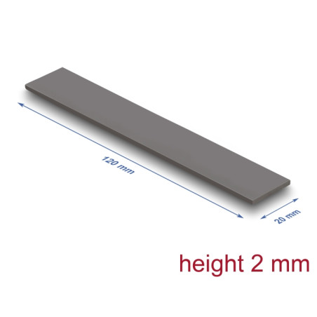 Delock Wärmeleitpad 120 x 20 x 2 mm für M.2 Module 3,2 W/mK - Low Oil Bleeding