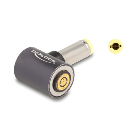 Delock Adapter für Notebook Ladekabel 5,5 x 2,5 mm Stecker zu magnetischem 8 Pin Konnektor
