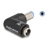 Delock DC Adapter 5,5 x 2,1 mm Stecker zu 5,5 x 2,1 mm Buchse 90° gewinkelt