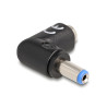 Delock DC Adapter 5,5 x 2,1 mm Stecker zu 5,5 x 2,1 mm Buchse 90° gewinkelt