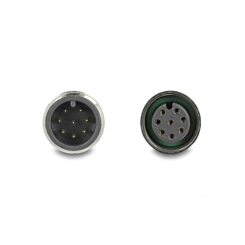 Delock M12 Kabel A-kodiert 8 Pin Stecker zu Buchse PVC 5 m