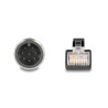 Delock M12 Kabel A-kodiert 8 Pin Stecker zu RJ45 Stecker PVC 1 m