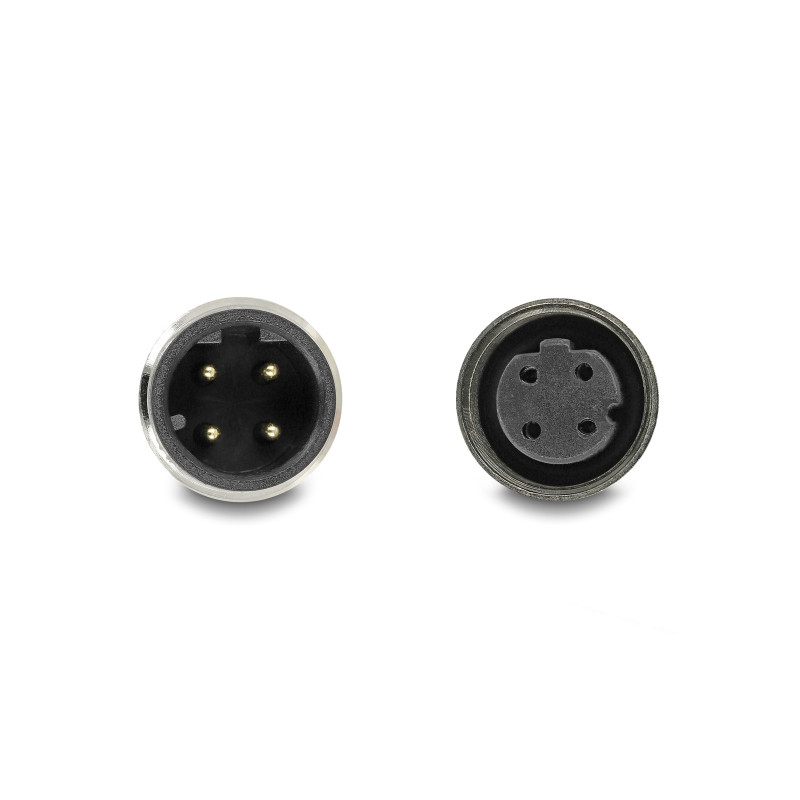 Delock M12 Kabel D-kodiert 4 Pin Stecker zu Buchse PVC 1 m