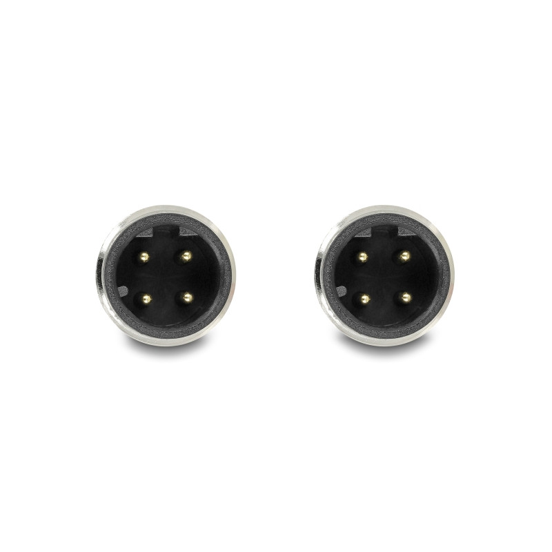Delock M12 Kabel D-kodiert 4 Pin Stecker zu Stecker PVC 1 m