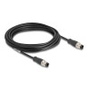 Delock M12 Kabel D-kodiert 4 Pin Stecker zu Stecker PVC 5 m