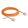 Delock RJ45 Netzwerkkabel Cat.6 UTP Ultra Slim 5 m orange mit kurzen Steckern