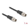 Delock M12 Kabel X-kodiert 8 Pin Stecker zu Stecker PVC 1 m