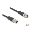 Delock M12 Kabel X-kodiert 8 Pin Stecker zu Stecker PVC 5 m
