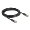 Delock M12 Kabel X-kodiert 8 Pin Stecker zu Stecker PVC 5 m