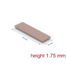 Delock Wärmeleitpad 70 x 20 x 1,75 mm für M.2 Module 3,0 W/mK - Silikonfrei