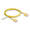 Delock RJ45 Netzwerkkabel Cat.6 UTP Ultra Slim 1 m gelb mit kurzen Steckern