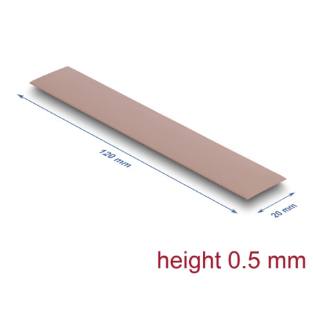 Delock Wärmeleitpad 120 x 20 x 0,5 mm für M.2 Module 3,0 W/mK - Silikonfrei