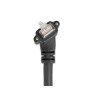 Delock GigE Kamera Kabel RJ45 Stecker 45° gedreht und 90° gewinkelt mit Schrauben zu RJ45 Stecker Cat.6 S/FTP 1 m schwarz