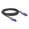 Delock RJ45 Netzwerkkabel Cat.6 UTP mit 180° winkelbaren Steckern schwarz 2 m