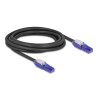 Delock RJ45 Netzwerkkabel Cat.6 UTP mit 180° winkelbaren Steckern schwarz 3 m