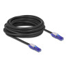 Delock RJ45 Netzwerkkabel Cat.6 UTP mit 180° winkelbaren Steckern schwarz 7,5 m