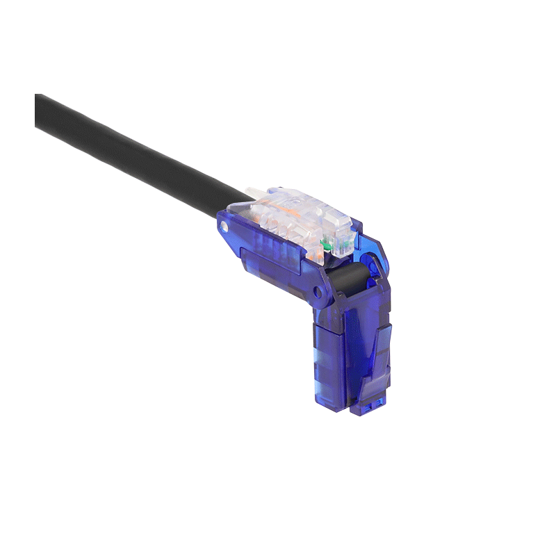 Delock RJ45 Netzwerkkabel Cat.6 UTP mit 180° winkelbaren Steckern schwarz 10 m