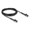 Delock RJ45 Slim Netzwerkkabel Cat.6A U/FTP winkelbar schwarz 5 m
