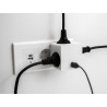 Delock Steckdosenwürfel 3-fach mit Kindersicherung und USB PD 3.0 Ladegerät 20 W weiß