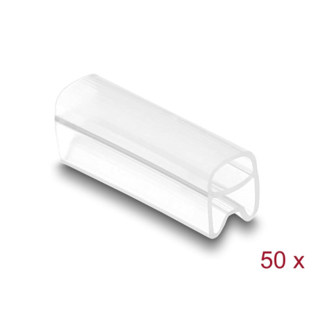 Delock Kabelmarkierer für Kabeldurchmesser 1,5 - 2,5 mm 50 Stück transparent