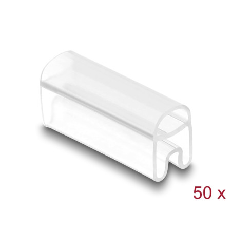 Delock Kabelmarkierer für Kabeldurchmesser 2 - 4 mm 50 Stück transparent