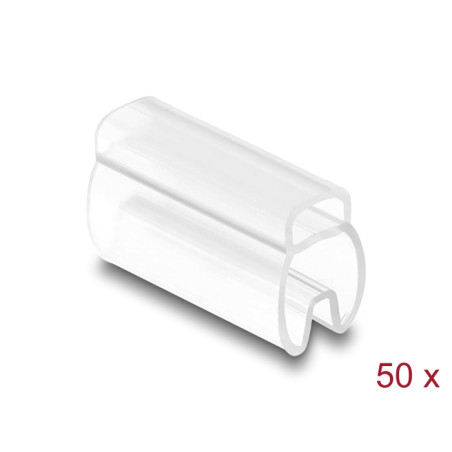 Delock Kabelmarkierer für Kabeldurchmesser 4 - 7 mm 50 Stück transparent