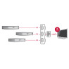 Delock HDMI UHD Switch 3 x HDMI in - 1 x HDMI out 4K 60 Hz mit integriertem Kabel 50 cm