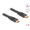 Delock High Speed HDMI Flachbandkabel 48 Gbps 8K 60 Hz 1 m