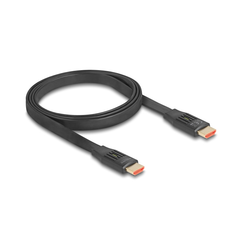 Delock High Speed HDMI Flachbandkabel 48 Gbps 8K 60 Hz 1 m