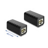 Delock RJ45 Kupplung Buchse zu Buchse Cat.6A geschirmt schwarz