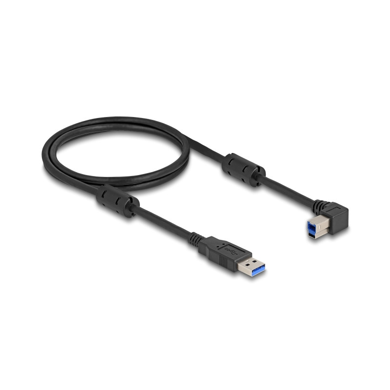 Delock USB 5 Gbps Kabel Typ-A Stecker zu Typ-B Stecker 90° links gewinkelt 1 m