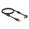 Delock USB 5 Gbps Kabel Typ-A Stecker zu Typ-B Stecker 90° links gewinkelt 1 m