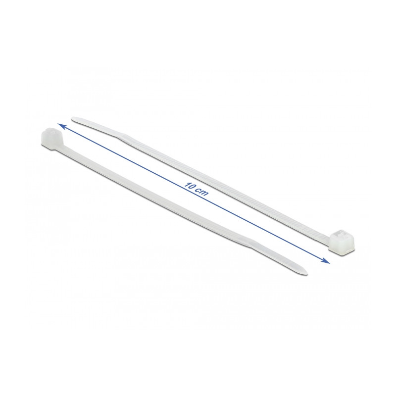 Delock Kabelbinder transparent L 100 x B 2,5 mm 100 Stück