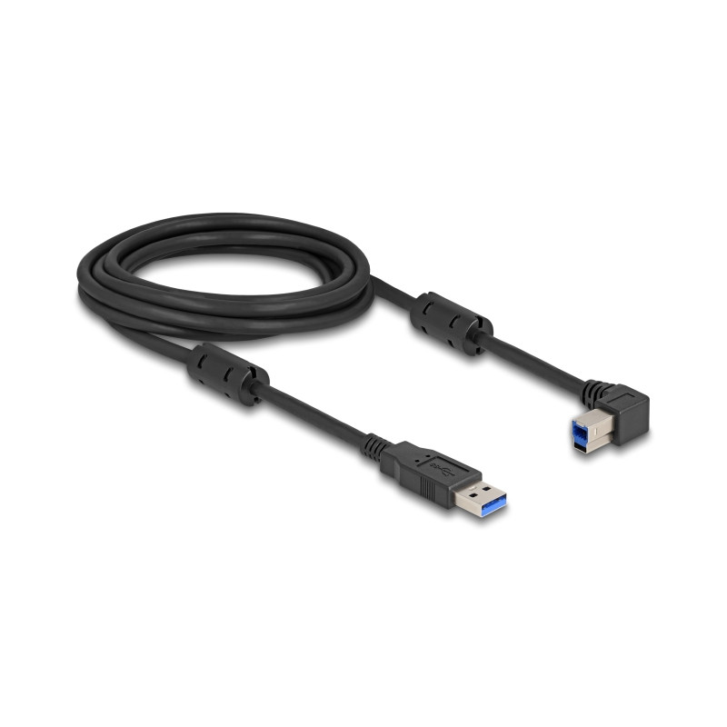 Delock USB 5 Gbps Kabel Typ-A Stecker zu Typ-B Stecker 90° links gewinkelt 3 m